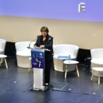 La ministre de la culture Roselyne Bachelot au Festival de la fiction 2020