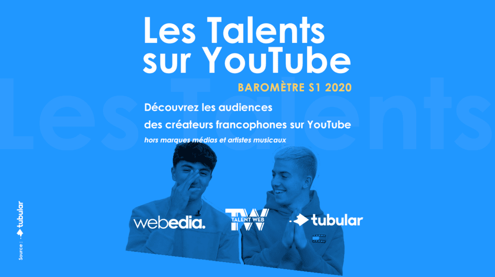 État des lieux des influenceurs francophones sur YouTube © DR