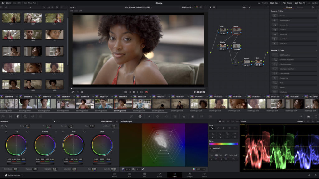 Les nouvelles fonctionnalités de DaVinci Resolve 17 © DR