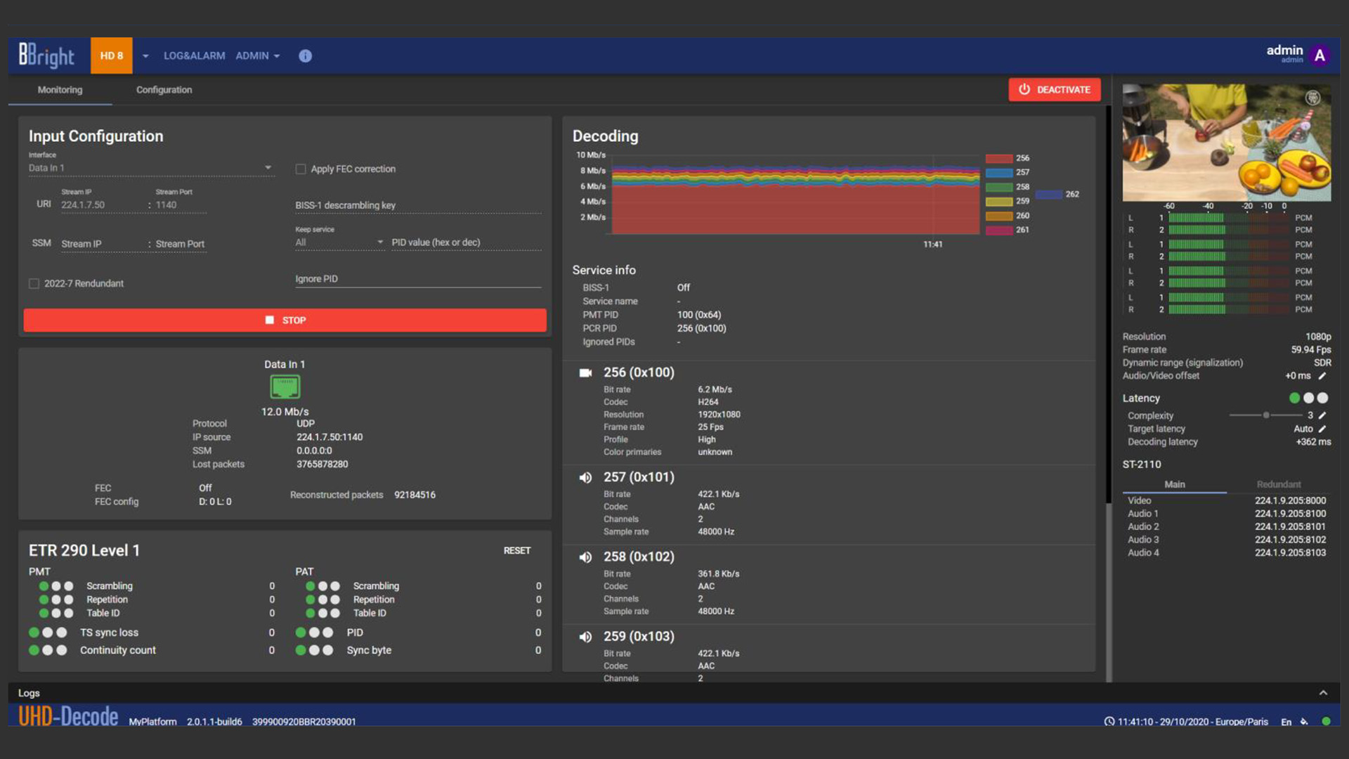 Lire la suite à propos de l’article BBright déploie 28 canaux de décodage de contribution IP/2110 au sein de Canal +