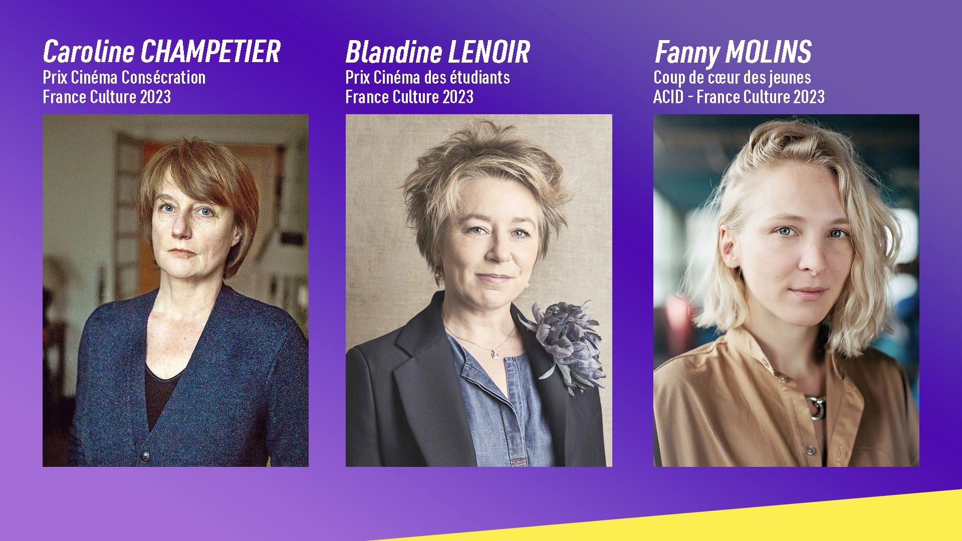 Lire la suite à propos de l’article Festival de Cannes : France Culture distingue trois talents féminins !