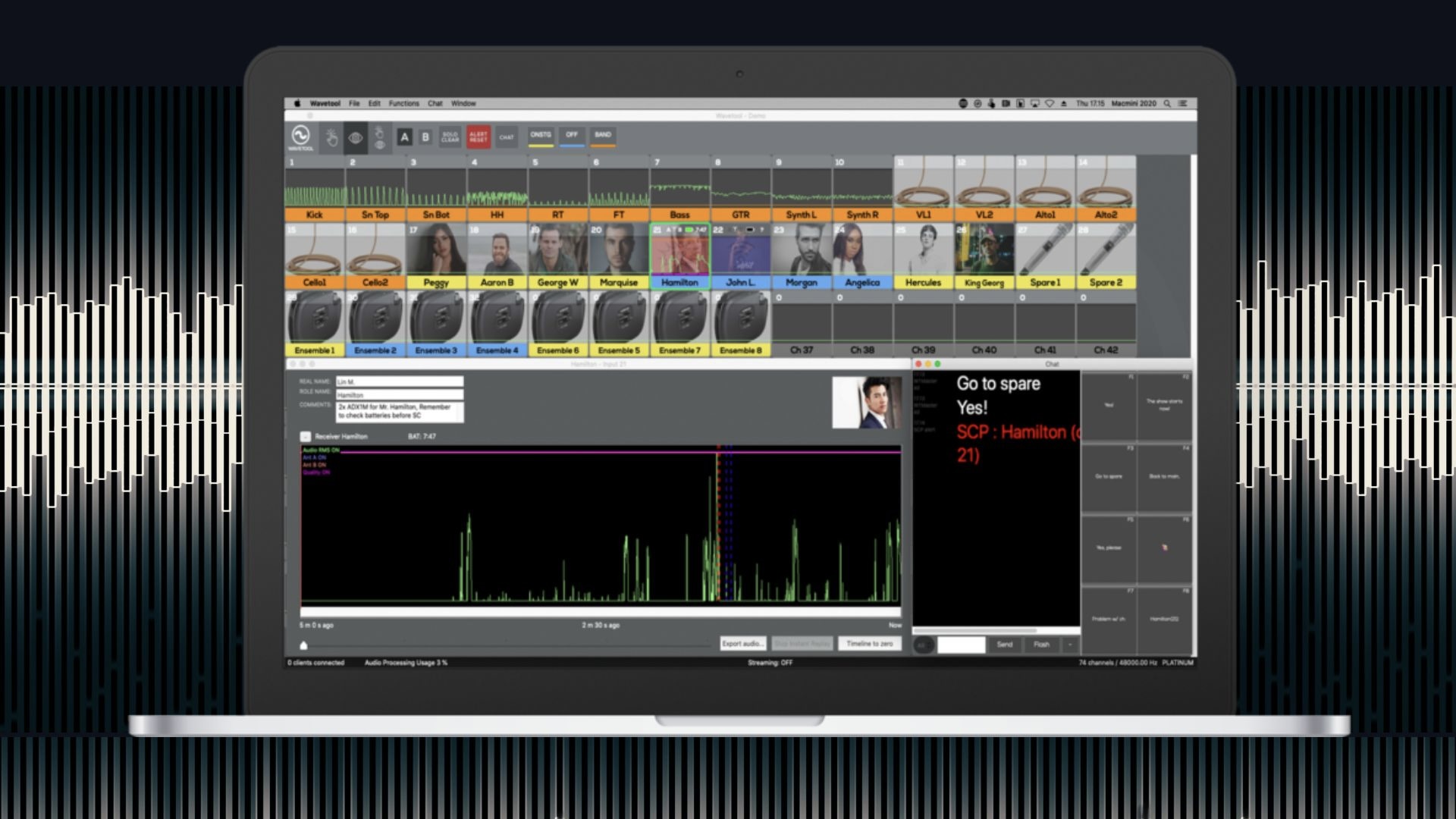 Lire la suite à propos de l’article Monitorer les signaux audios sur Mac avec Wavetool de Shure