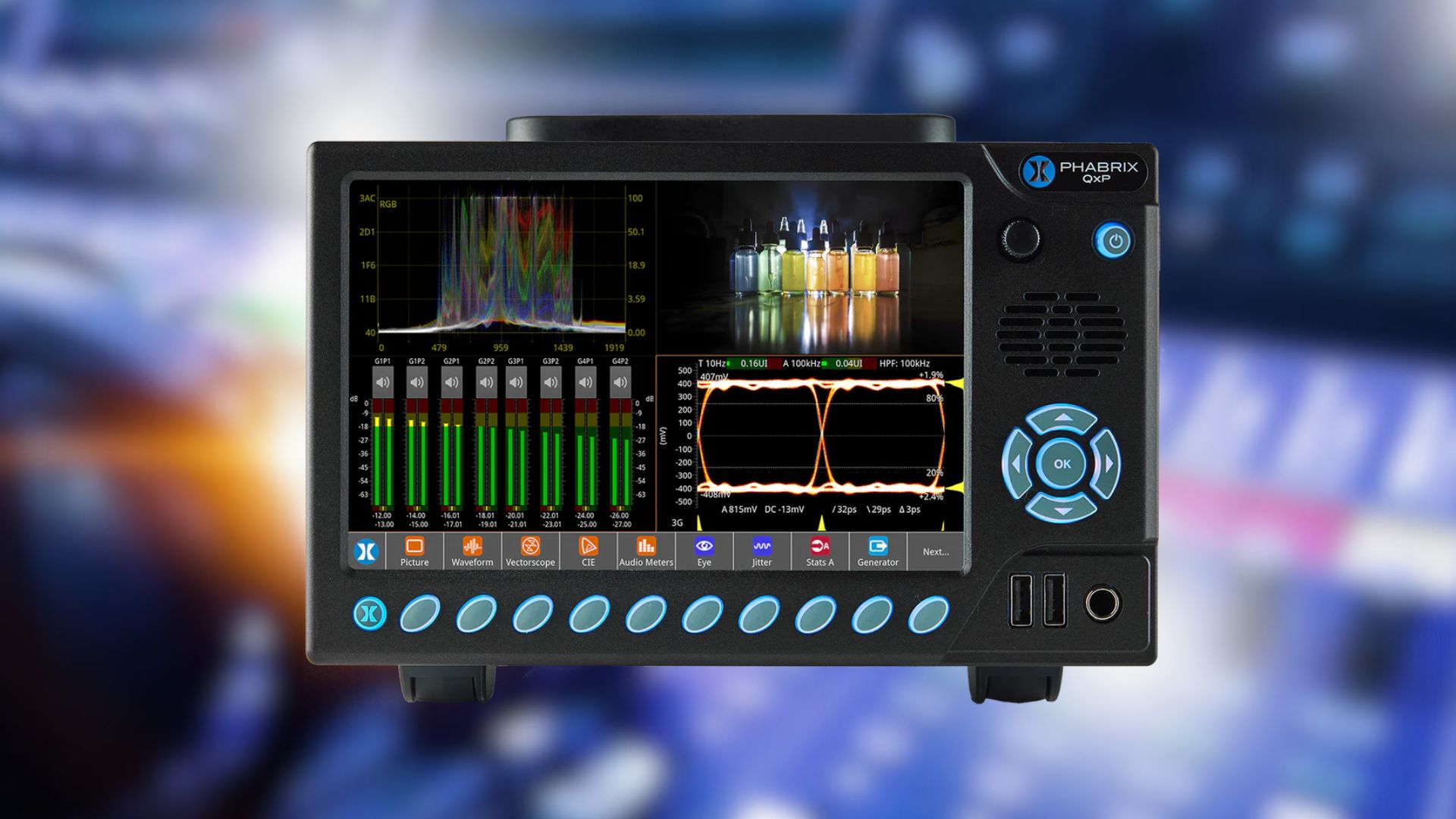 Lire la suite à propos de l’article SATIS 2023 : Phabrix vous invite a découvrir son nouveau moniteur de forme d&rsquo;onde portable  IP/SDI