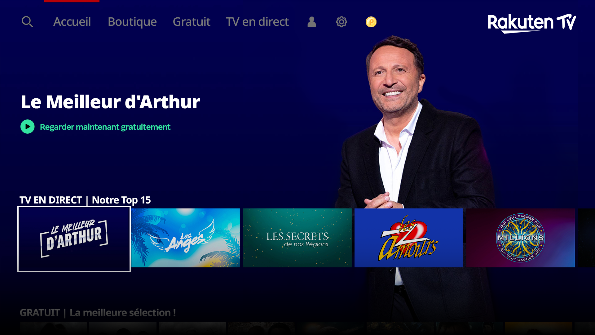 Lire la suite à propos de l’article Rakuten TV : cinq nouvelles chaînes FAST pour la France