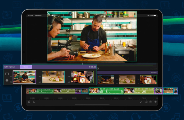 Multicam avec LumaFusion sur iPad © LumaFusion