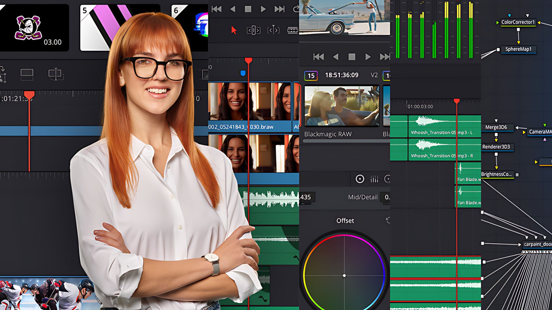 Lire la suite à propos de l’article DaVinci Resolve 19, une version boostée à l’IA et au « live »