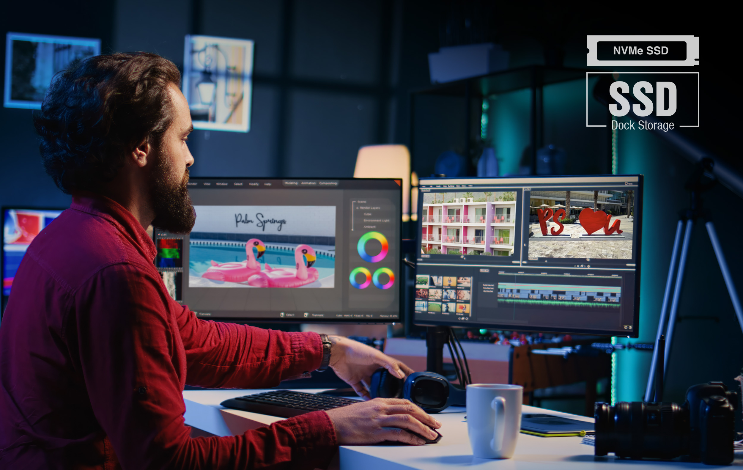 Lire la suite à propos de l’article La première station d&rsquo;accueil Thunderbolt 5 avec un stockage SSD PCIe 4.0 NVMe intégré