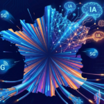 Infographie 2026 montrant l'adoption de l'IA générative à 48% et le déploiement de la fibre et 5G en France - Baromètre Arcep.