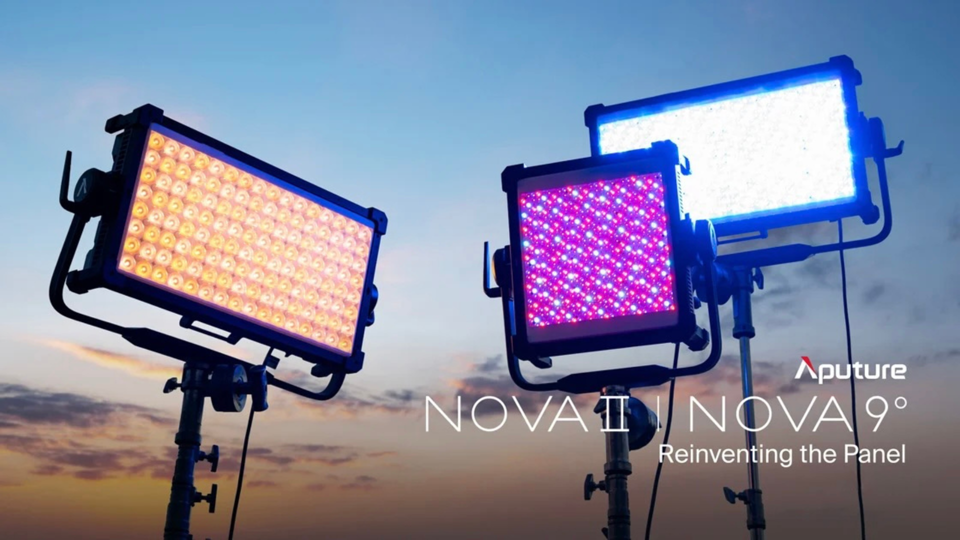 Aputure élargit la famille NOVA avec deux nouveaux panneaux LED