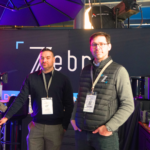 Mathias Mercuriali, pdg du groupe Zebra ( à dr.) sur le Micro Salon AFC