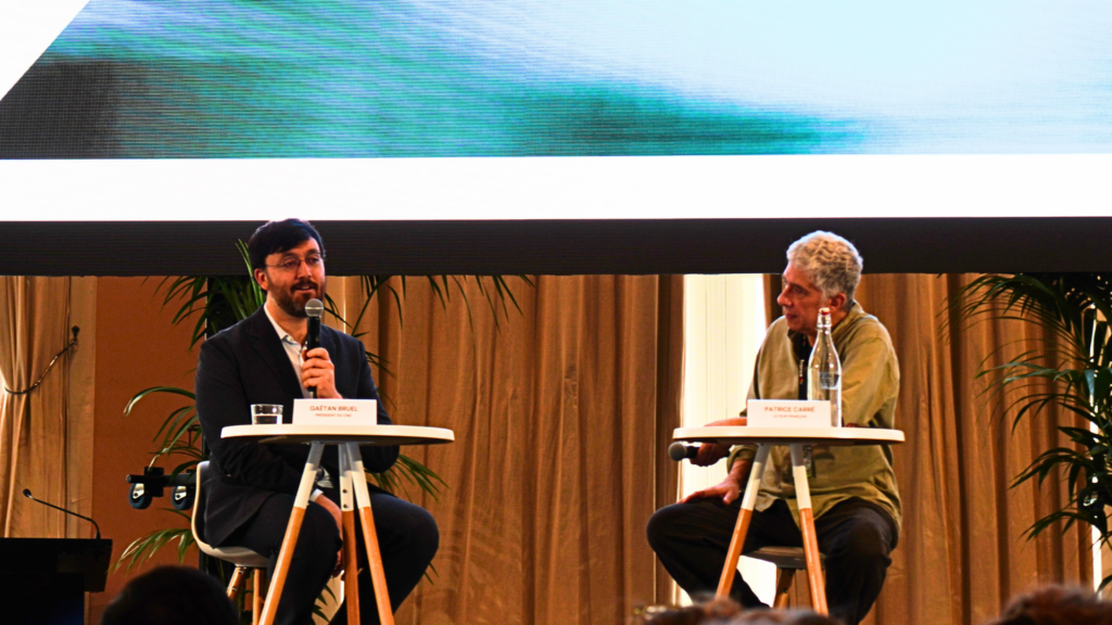 Gaëtan Bruel, président du CNC, sur la scène du FIPADOC